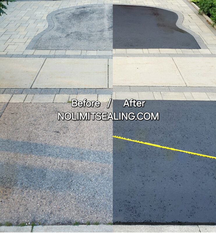 No Limit Sealing - Affordable Driveway Sealing, Interlock Sealing, Garage Ramp Installation, Driveway Extension, Crack Filling, Driveway Painting and Asphalt Maintenance in Vaughan, Richmond Hill, Maple, Markham, Woodbridge, Aurora.