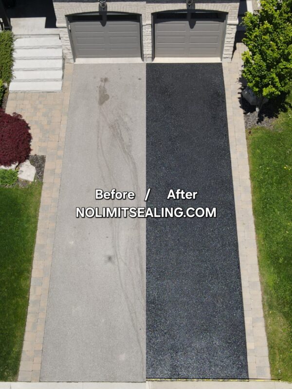 Top-rated and Best driveway sealing and maintenance in Toronto, Vaughan Richmond Hill, and the GTA. No Limit Sealing - Affordable Driveway Sealing, Interlock Sealing, Garage Ramp Installation, Driveway Extension, Crack Filling, Driveway Painting and Asphalt Maintenance in Vaughan, Richmond Hill, Maple, Markham, Woodbridge, Aurora - Natural Stone Sealing and Restoration of driveways, patios and walkways.
