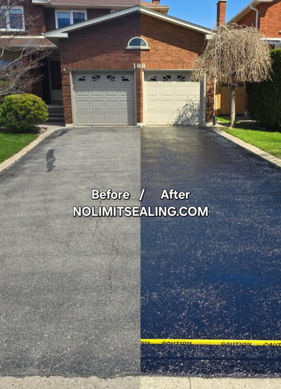 No Limit Sealing - Affordable Driveway Sealing, Interlock Sealing, Garage Ramp Installation, Driveway Extension, Crack Filling, Driveway Painting and Asphalt Maintenance in Vaughan, Richmond Hill, Maple, Markham, Woodbridge, Aurora - interlock sealing and repair - driveway maintenance