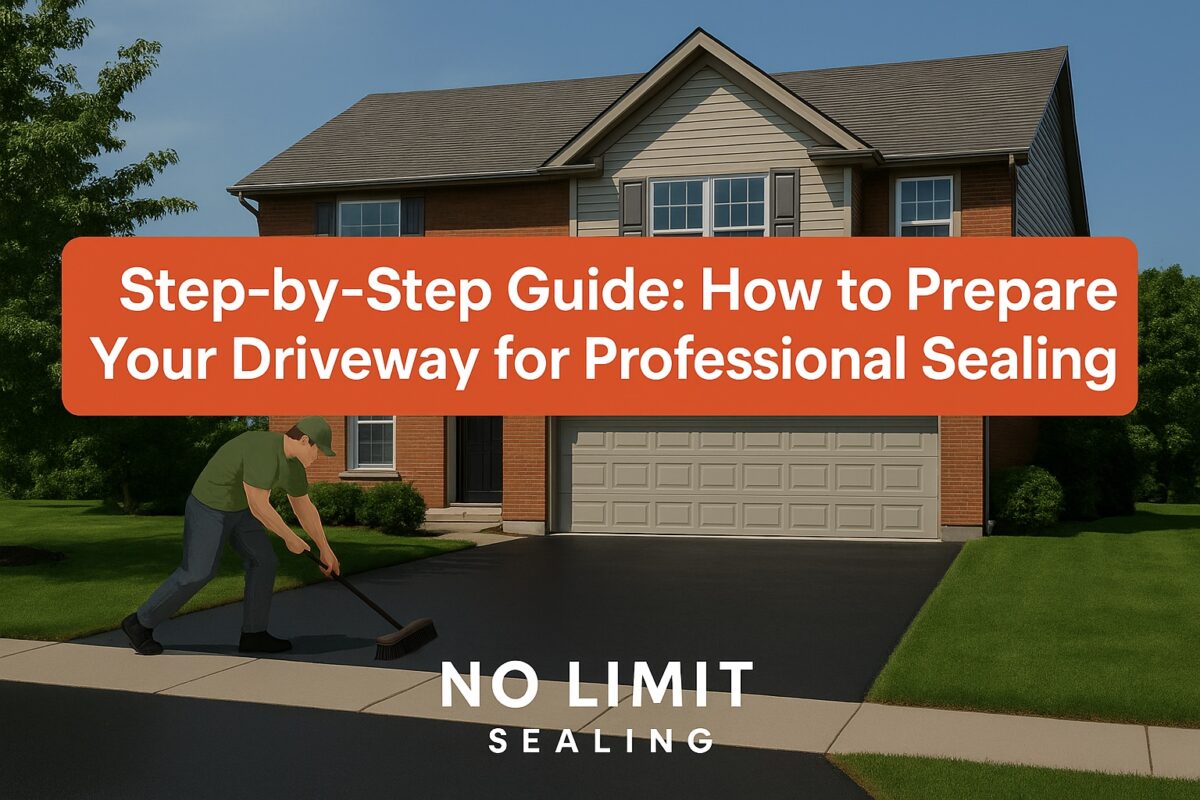 No Limit Sealing - Affordable Driveway Sealing, Interlock Sealing, Garage Ramp Installation, Driveway Extension, Crack Filling, Driveway Painting and Asphalt Maintenance in Vaughan, Richmond Hill, Maple, Markham, Woodbridge, Aurora - driveway sealing - A Step-by-Step Guide to prepare your driveway