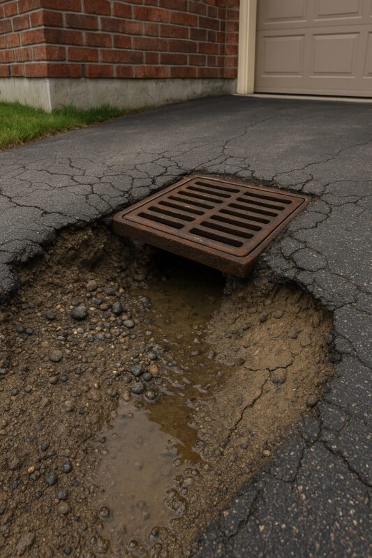 No Limit Sealing - Affordable Driveway Sealing, Interlock Sealing, Garage Ramp Installation, Driveway Extension, Crack Filling, Driveway Painting and Asphalt Maintenance in Vaughan, Richmond Hill, Maple, Markham, Woodbridge, Aurora - driveway sealing - Catch Basin Repair Services - what to watch for 2