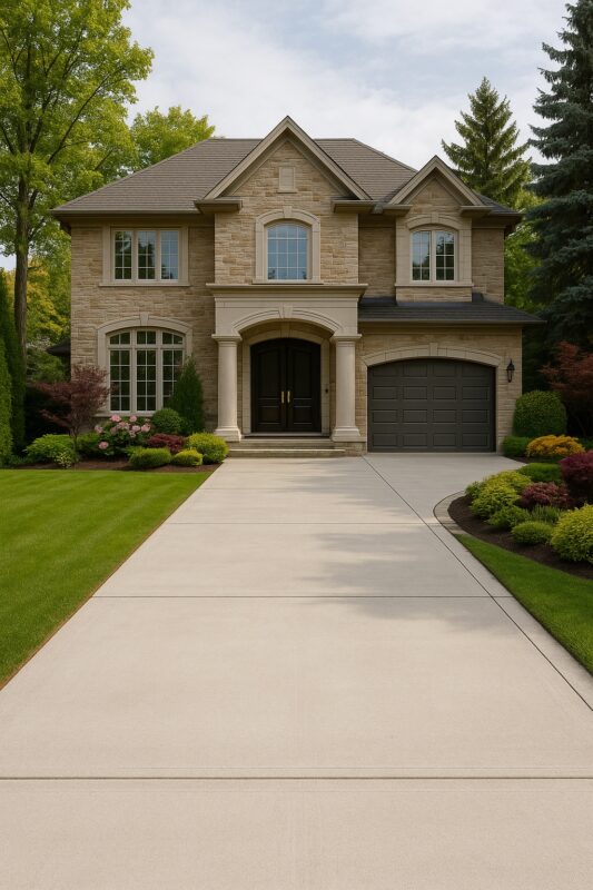 No Limit Sealing - Affordable Driveway Sealing, Interlock Sealing, Garage Ramp Installation, Driveway Extension, Crack Filling, Driveway Painting and Asphalt Maintenance in Vaughan, Richmond Hill, Maple, Markham, Woodbridge, Aurora - driveway sealing - Asphalt or Concrete or Interlock Which is Better for Driveway? - Concrete