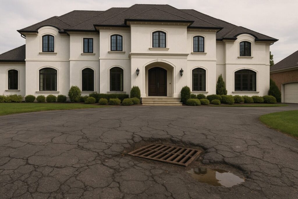 No Limit Sealing - Affordable Driveway Sealing, Interlock Sealing, Garage Ramp Installation, Driveway Extension, Crack Filling, Driveway Painting and Asphalt Maintenance in Vaughan, Richmond Hill, Maple, Markham, Woodbridge, Aurora - driveway sealing - Catch Basin Repair Services - what to watch for 3