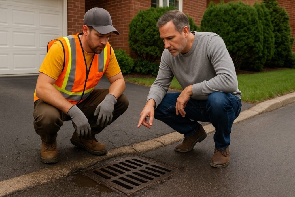 No Limit Sealing - Affordable Driveway Sealing, Interlock Sealing, Garage Ramp Installation, Driveway Extension, Crack Filling, Driveway Painting and Asphalt Maintenance in Vaughan, Richmond Hill, Maple, Markham, Woodbridge, Aurora - driveway sealing - Catch Basin Repair Services - what to watch for