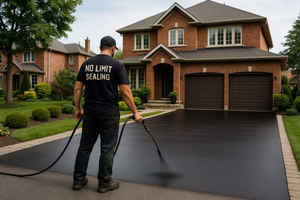 No Limit Sealing - Affordable Driveway Sealing, Interlock Sealing, Garage Ramp Installation, Driveway Extension, Crack Filling, Driveway Painting and Asphalt Maintenance in Vaughan, Richmond Hill, Maple, Markham, Woodbridge, Aurora - The Benefits of Asphalt Driveway Sealing: Long-Lasting Protection and Curb Appeal - Premium Driveway Sealing Service