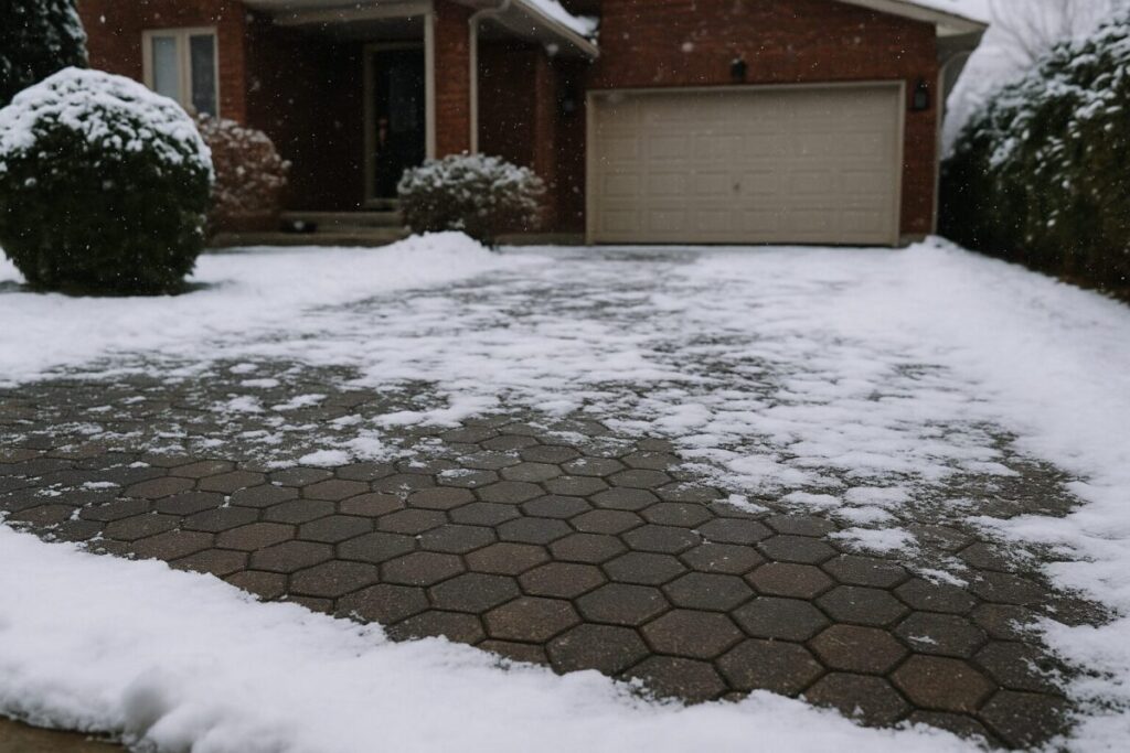 No Limit Sealing - Affordable Driveway Sealing, Interlock Sealing, Garage Ramp Installation, Driveway Extension, Crack Filling, Driveway Painting, Pressure washing, and Asphalt Maintenance in Vaughan, Richmond Hill, Maple, Markham, Woodbridge, Aurora - How to Properly Care for Your Interlock During Harsh Canadian Winters
