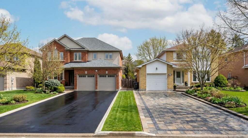 Asphalt Driveway vs Interlock, which one is better? - No Limit Sealing - Affordable Interlock Construction, Interlock Sealing, Garage Ramp Installation, Driveway Extension, Crack Filling, Driveway Painting and Asphalt Maintenance in Vaughan, Richmond Hill, Maple, Markham, Woodbridge, Aurora, Newmarket.