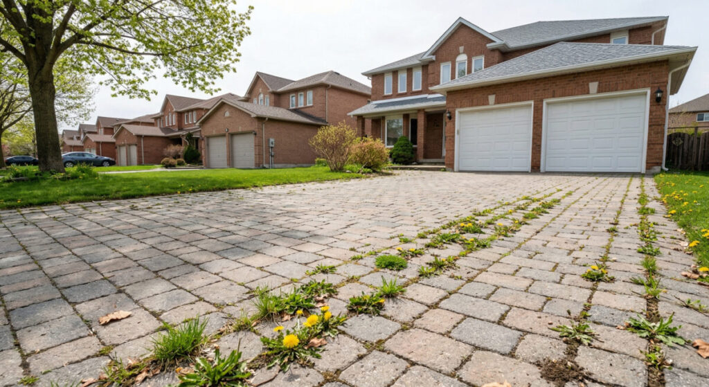 Can Weeds Grow Between Interlock Pavers and How Do I Prevent It? - - No Limit Sealing - Affordable Interlock Construction, Interlock Sealing, Garage Ramp Installation, Driveway Extension, Crack Filling, Driveway Painting and Asphalt Maintenance in Vaughan, Richmond Hill, Maple, Markham, Woodbridge, Aurora, Newmarket and beyond.