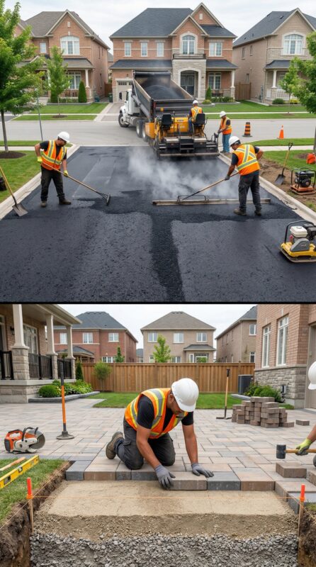 Asphalt Driveway vs Interlock, which one is better? - No Limit Sealing - Affordable Interlock Construction, Interlock Sealing, Garage Ramp Installation, Driveway Extension, Crack Filling, Driveway Painting and Asphalt Maintenance in Vaughan, Richmond Hill, Maple, Markham, Woodbridge, Aurora, Newmarket and beyond. | No Limit Sealing Asphalt Driveway vs Interlock, which one is better? - No Limit Sealing - Affordable Interlock Construction, Interlock Sealing, Garage Ramp Installation, Driveway Extension, Crack Filling, Driveway Painting and Asphalt Maintenance in Vaughan, Richmond Hill, Maple, Markham, Woodbridge, Aurora, Newmarket and beyond.