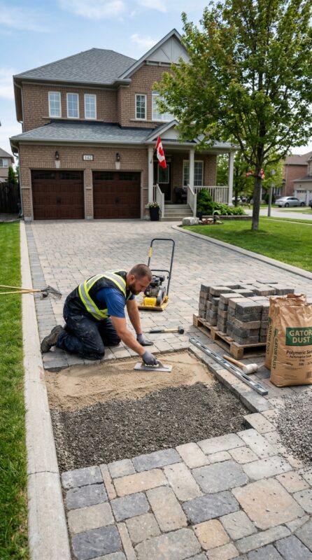 Interlock Driveways Stone / Pavers shifting and sinking. What to do? - No Limit Sealing - Affordable Interlock Construction, Interlock Sealing, Garage Ramp Installation, Driveway Extension, Crack Filling, Driveway Painting and Asphalt Maintenance in Vaughan, Richmond Hill, Maple, Markham, Woodbridge, Aurora, Newmarket and beyond.